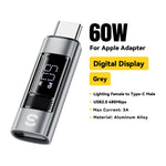 Type C to Lighting OTG Adapter - Digital Display Fast Charging