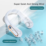 Portable Bladeless Hanging Neck Fan Mini USB Rechargeable - 3000mAh