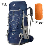 75L Camping Backpack Travel Sport Bag With Rain Cover Climbing Mountaineering Trekking Outdoor Rucksack Hiking Bag Shoulder Men