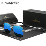 KINGSEVEN Fashion Sunglasses Men Polarized UV400 Glasses Women Square Large Half Frame Male Female Fishing Driving Eyewear