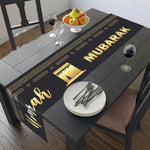 Mosque Islamic Ramadan Mubarak Table Runner Decoration Hajj Mubarak Table Covers For Home Kitchen Table 2025