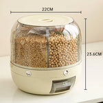 Rice Dispenser Sealed Bucket - 6KG Rotatable 360 Degree