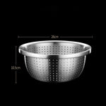 Round Drain Colander - Rice, Fruit, Vegetable Strainer