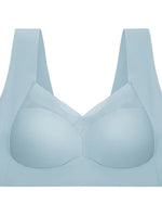 Woman Top Bra Sexy Push Up Bra Seamless Ice Silk Underwear Women Unwired Ring Sleep Lingerie Fitness Sports Bralette Invisible