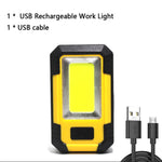 Portable Working Light - COB High Bright Flashlight - 3 Modes