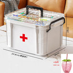 Large-capacity Multi-layer Transparent Medicine Storage Box