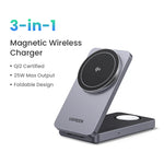 UGREEN MFi 3-in-1 25W Magnetic Wireless Charger Stand