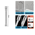 Stainless Steel Universal 1080° Rotation Faucet Sprayer Head