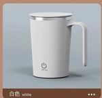 1pcs Automatic Self Stirring Magnetic Mug Stainless Steel Temperature Difference Coffee Mixing Cup Blender Mixer Thermal Cup