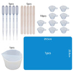 Epoxy Resin Making Tools DIY Pour Split Cup Silicone Epoxy Mix For Paint Pouring Cups Resin Tool Epoxy Resin Jewelry Making Tool