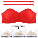 CINOON Seamless Bra for Woman Push Up Underwear Thin/Middle/Thick Mold Cup Padded Bralette One Piece Brassiere Wireless Intimate
