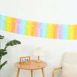30x300CM Foil Fringe Garland Streamers Banner Wall Hanging Fringe Curtain Backdrop Banner for Wedding Birthday Party Decorations