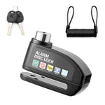 Motorcycle Disc Brake Lock - Padlock Waterproof Loud Anti Theft Alarma