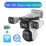 WiFi Security Camera - 10X Optical Zoom - Four Lens