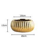 Creative Golden & Silver Plated Ceramic Flower Pots