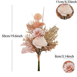 Artificial Flowers Exquisite Peony Rose Reed Bouquet