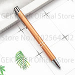 100 50 20 Pcs Custom Ballpoint Pen Metal Pen Support Custom Logo Advertising Wholesale Personalized Pen Advertising Gift