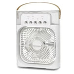 Portable Humidifier Fan Air Conditioners USB Electric Fan LED Night Light Water Mist Fun 3 In 1 Air Cooler Humidifie For Home