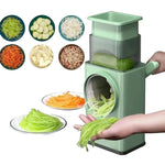 Manual Drum Vegetable Cutter - Hand-crank Multifunction Food Processor