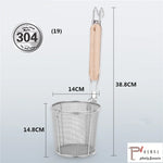 304 stainless steel colander Spicy Hot Pot filter screen Lo mein spoon boiled noodle soup powder fence hot vegetable basket