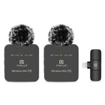 PULUZ 2.4G Wireless Lavalier Microphone