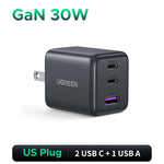 UGREEN 30W GaN Charger PD 3.0 QC4.0 USB C Charger For iPhone 16 15 14 Pro Samsung S25 Xiaomi Tablet iPad Air Pro Phone Charger