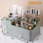 Cosmetic Storage Box With Drawer - Lipstick Makeup Brush Organizer