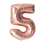 32inch Number Balloon Rose Gold Silver Aluminum Foil Ballon Digital 0 1 2 3 4 5 6 7 8 9 Birthday Party Decoration Wedding Globos