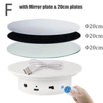 BFOLLOW 20/30/40cm Remote Control Turntable Electric Mirror Display Stand 360 Rotate Base Rechargeable for Photography Video