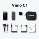 Comica Vimo C 2.4G Mini Wireless Lapel Microphone with Charging Case