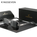 KINGSEVEN Fashion Design Sunglasses For Men Polarized UV400 Glasses Women Square Half Frame Photochromism Anti-glare Eyewear