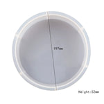 DIY Crystal Silicone Resin Mold Geometry Large Cube Heart Shaped Round Rectangular Mirror Silicone Mold For Resin Casting Making