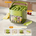 Cube Ice Maker with Easy Press Cap - Double Layer 48Pcs
