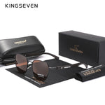 KINGSEVEN 2023 Fashion Polarized UV400 Sunglasses For Men Wood Optical Lenses For Women Protection Highquality Eyeglass Frames