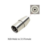XLR 3PIN female head to 6.5 female 3 core XLR revolution RCA 3.5mm Male lotus audio female seat 6.35 microphone adapter