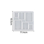 Earring Pendant Silicone Mold DIY Epoxy Resin Mold Geometry Round Triangle Necklace Key Chain Pendant Jewelry Making Accessories