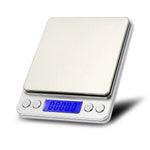 Electronic Weight Scales - Jewelry & Food Balance - Silver With 2 Tray
