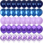 40PCS Black, purple, silver Balloons Gender Reveal Wedding Valentine's Day Baby Shower Birthday Globos Party Decorations