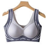 Fashion Over Size Wireless Deep V Bra Seamless Shockproof Brassiere for Women Lingerie Beautiful Back Push Up Underwear Running