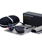 BARCUR Brand Designer Glasses Male Driving Sunglasses Men Polarized Sun Glasses Accessories With Packing