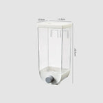 Wall Mounted Separate Rice Bucket - Grain Storage Box