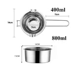 1200ml Candle Wax Melting Pot with 2400ml Stainless Steel Pot for Melting Chocolate Candy Candle Soap Wax Making Kit