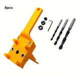 6/8/10mm Drill Bit Woodworking Dowel Jig Drilling Doweling Hole Saw Drill Guide Hole Locator For Carpentry Straight Hole Clamp