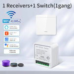 WiFi Smart Light Switch - Wireless RF 433mhz Wall Switch