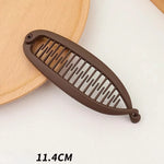 Matte Frosted Ponytail Banana Hair Clip - Fish Shaped Hairpin