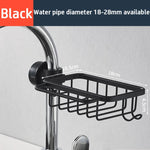 Kitchen Sink Drain Rack Sponge Storage Basket Faucet Holder Space Aluminum Soap Drainer Shelf Organizer Bathroom Accessories