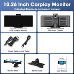 Wireless Carplay Android Dash Cam - Car Mirror + Video Player