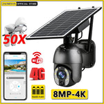 Solar Camera - 4K 4G SIM 50X Zoom