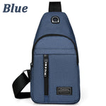 Chest Bag Fashion New Solid Color Men Chest Bag Outdoor Casual Fashion One Shoulder Crossbody Bag