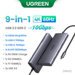 UGREEN USB HUB - 10Gbps 10-in-1 Type-C to 4K60Hz HDMI